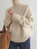 Luksus fin ull Turtleneck Sweater for Kvinner