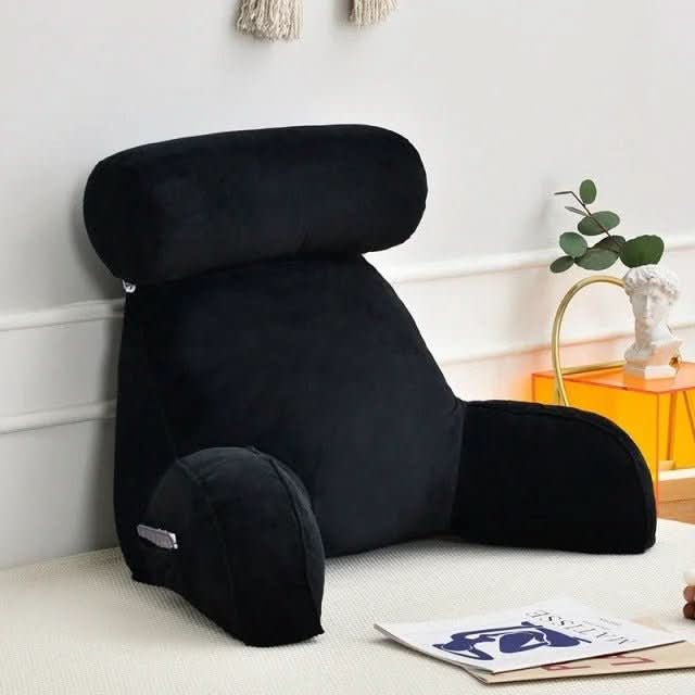BequemRücken – Ergonomisk Korsryggstøtte med Nakkestøtte og Armlener
