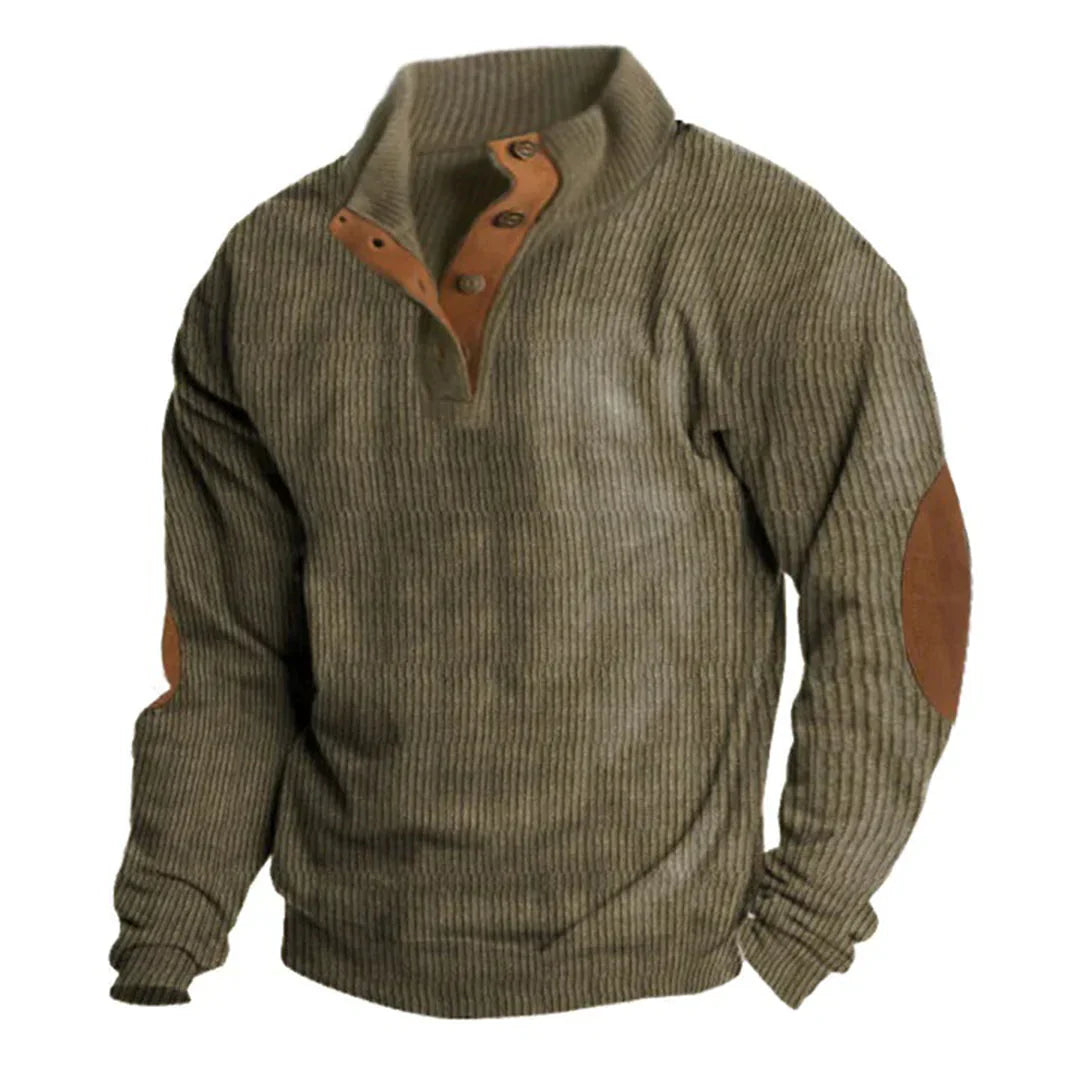 Stylish and comfortable men's sweater in corduroy