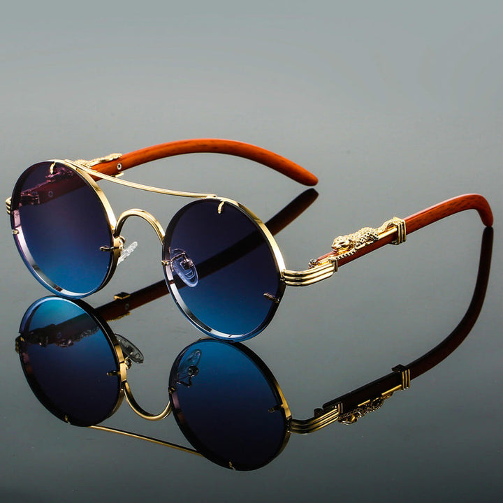Retro metal sunglasses