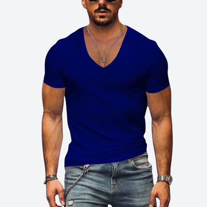 Breathable summer shirt for men with modern fit