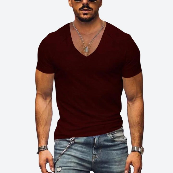 Breathable summer shirt for men with modern fit