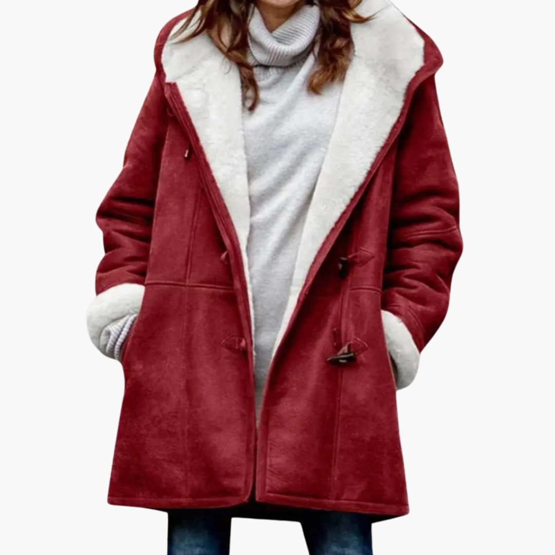 Kvinners Hettefrakk – Toggle Front Stil