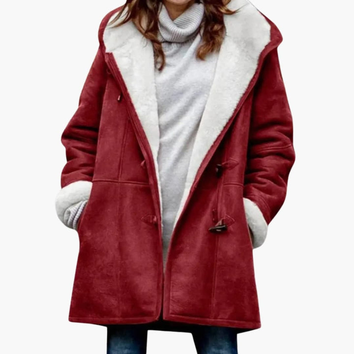 Kvinners Hettefrakk – Toggle Front Stil