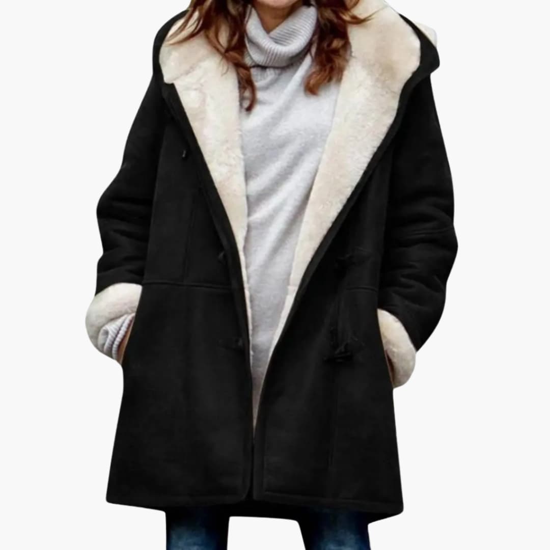 Kvinners Hettefrakk – Toggle Front Stil