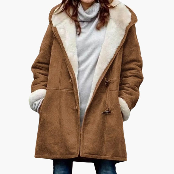 Kvinners Hettefrakk – Toggle Front Stil