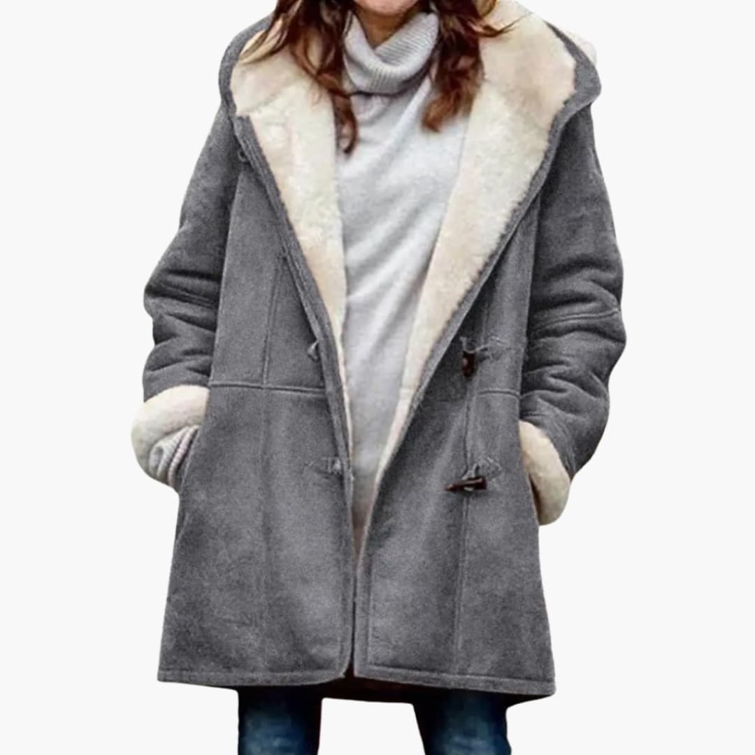 Kvinners Hettefrakk – Toggle Front Stil