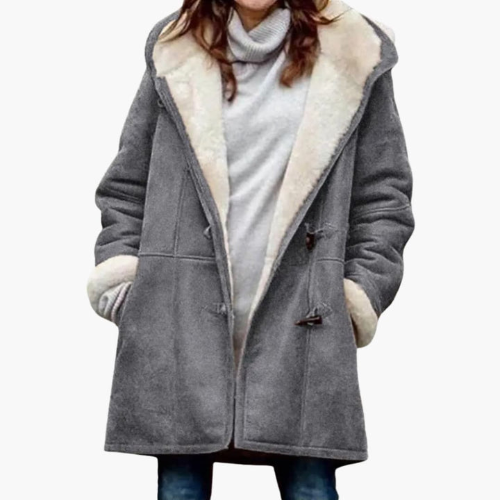 Kvinners Hettefrakk – Toggle Front Stil