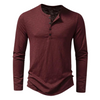 Casual long-sleeve cotton T-shirt for men