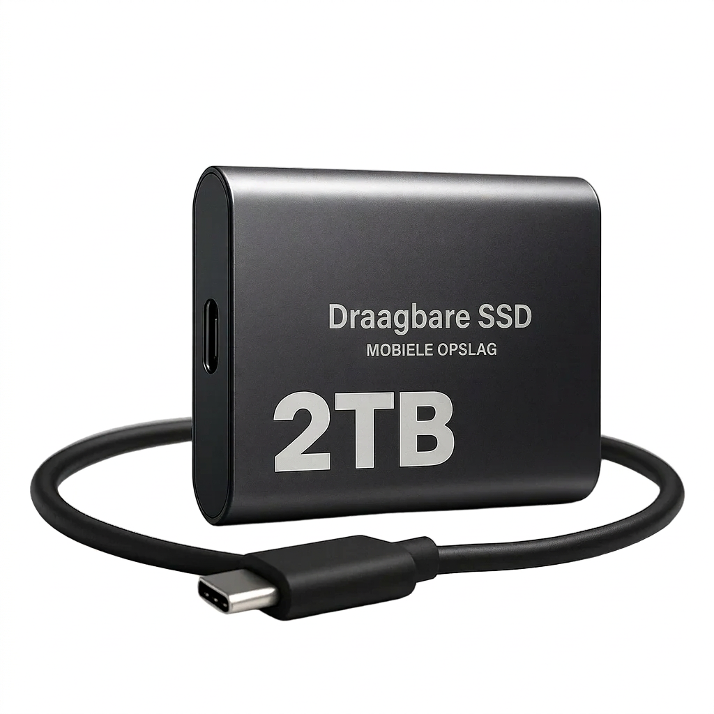 Ekstern SSD på 2 TB med høy hastighet