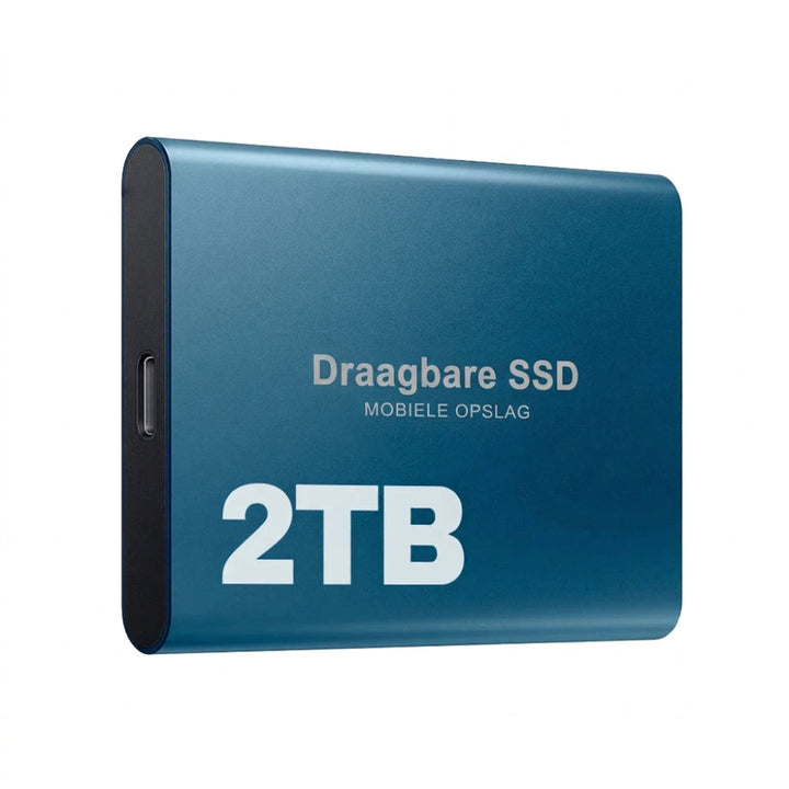 Ekstern SSD på 2 TB med høy hastighet