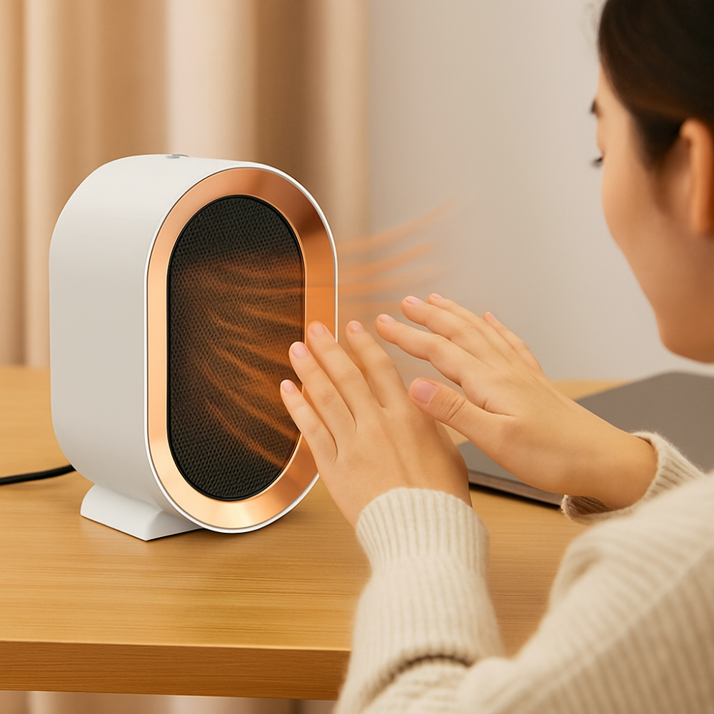 Keramisk vifteovn 1200W med timer