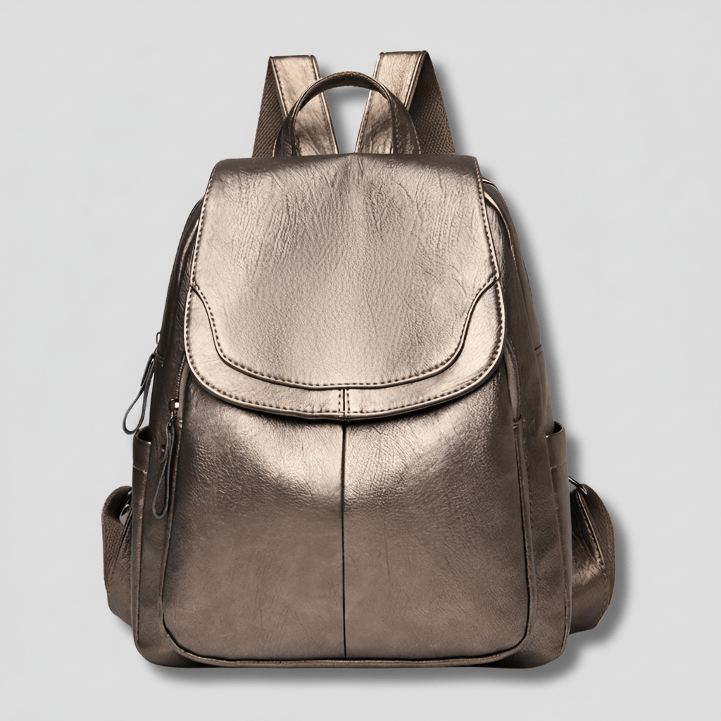 OPULENZA – Elegant Ryggsekk i Skinn med Tyverisikring for Kvinner
