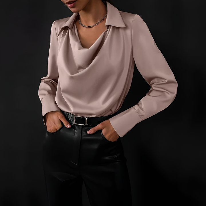 Elegant Silke Bluse for Kvinner – Luksuriøs og Stilig