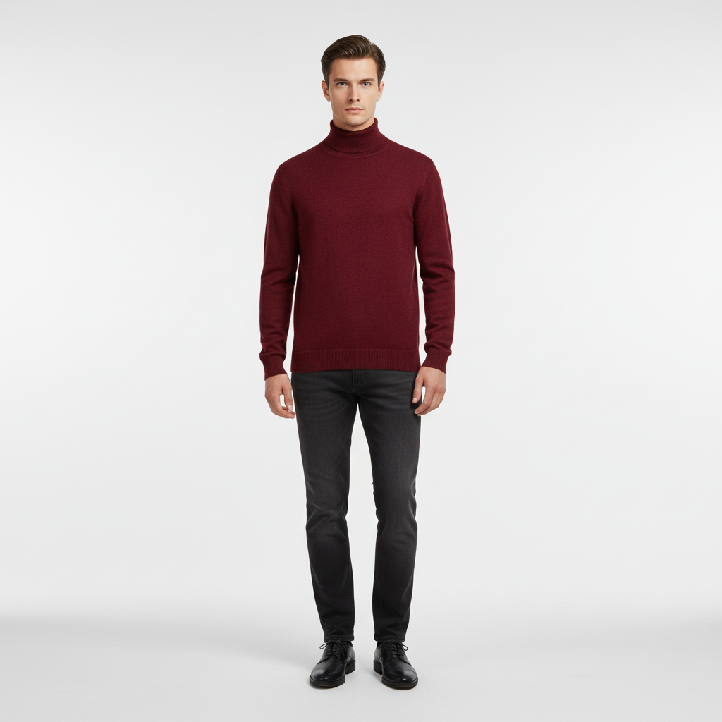 Elegant høyhalset genser – Harald