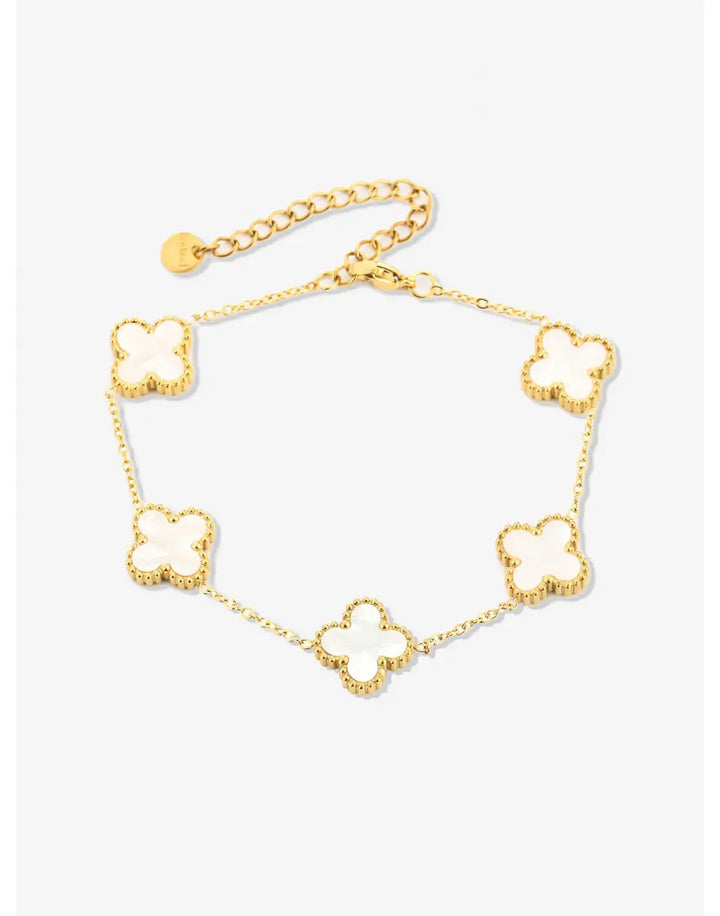 Elegant armbånd med kløvermotiv – FlowerShine