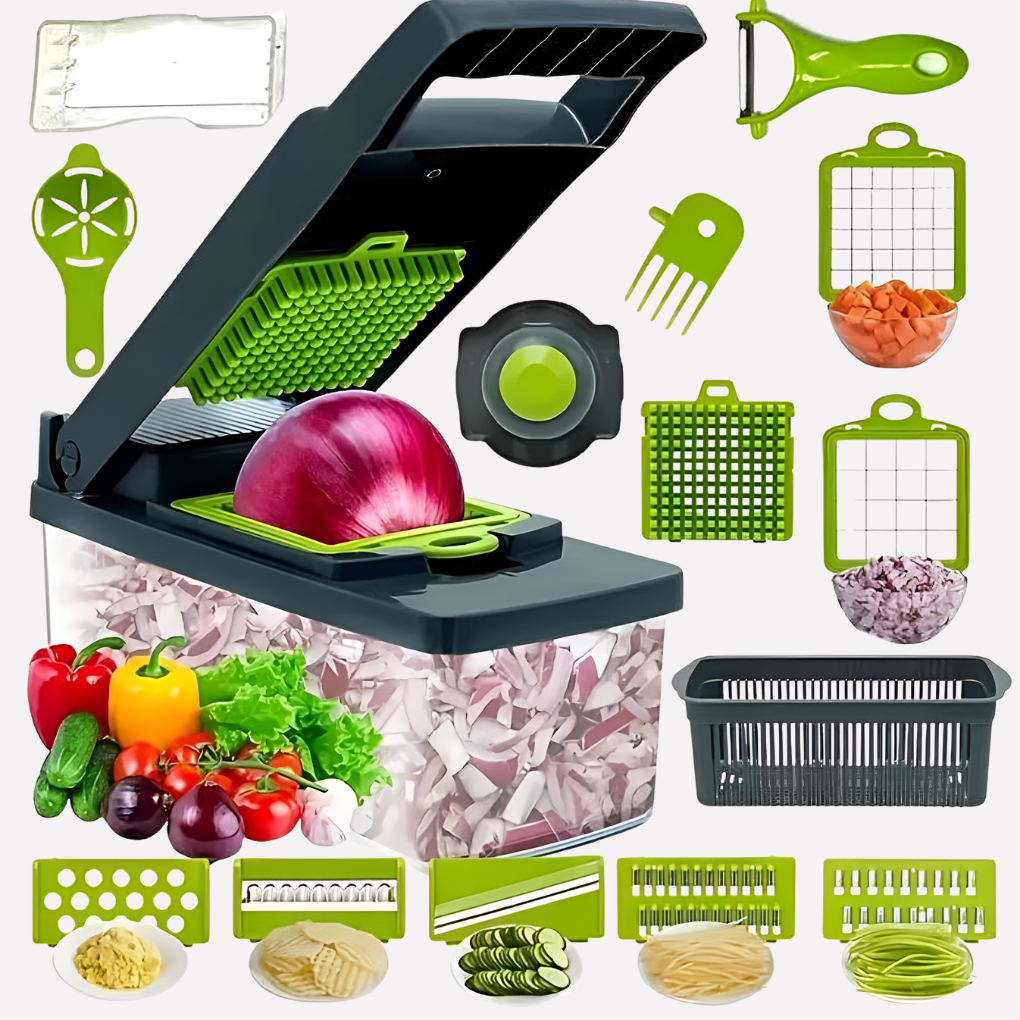 4-i-1 Grønnsakshakker og Spiralizer