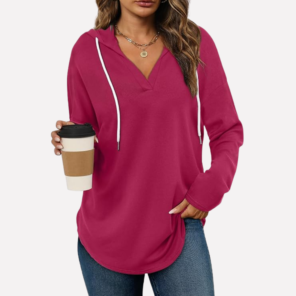 Kvinners Oversized Pullover Sweatshirt