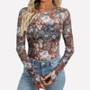 Mesh Gjennomsiktig Blonde Topp