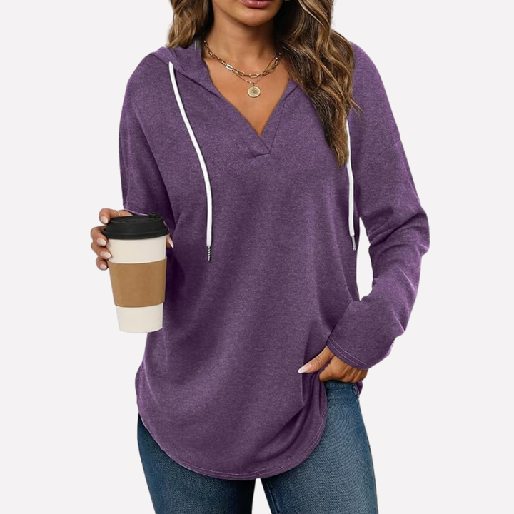 Kvinners Oversized Pullover Sweatshirt