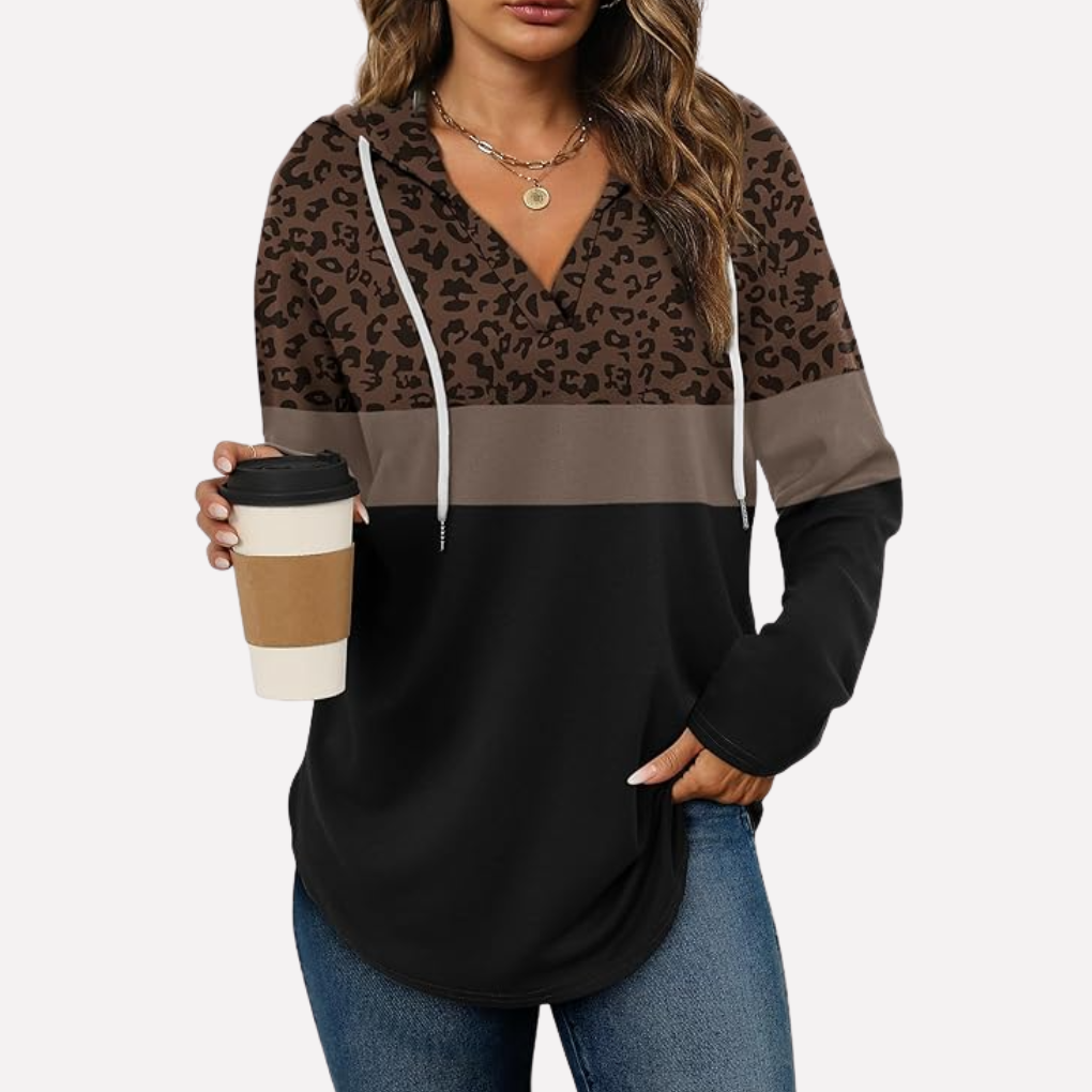 Kvinners Oversized Pullover Sweatshirt