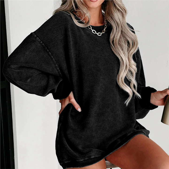 Kvinners Oversized Crewneck Sweatshirt