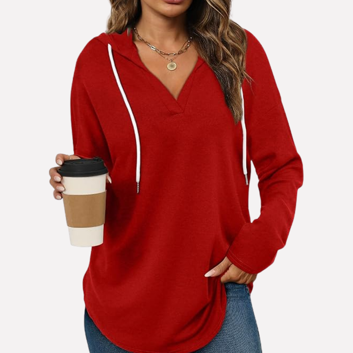 Kvinners Oversized Pullover Sweatshirt