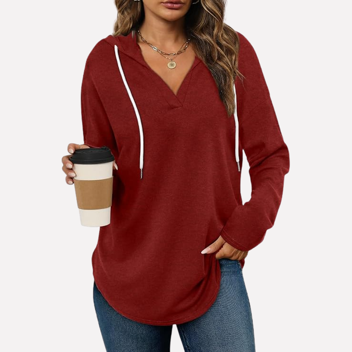 Kvinners Oversized Pullover Sweatshirt