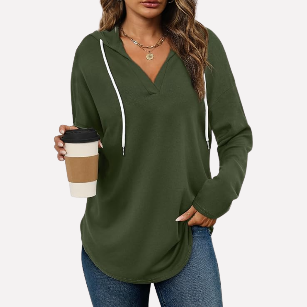 Kvinners Oversized Pullover Sweatshirt