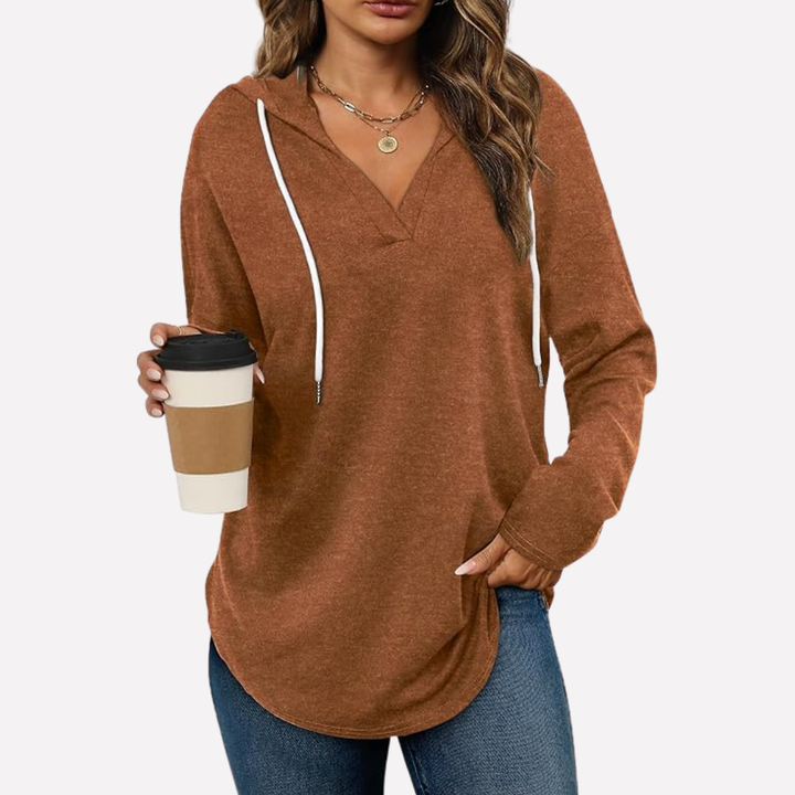 Kvinners Oversized Pullover Sweatshirt
