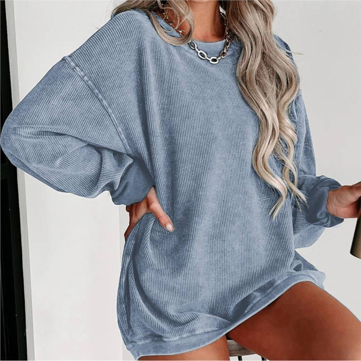 Kvinners Oversized Crewneck Sweatshirt