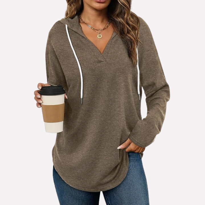 Kvinners Oversized Pullover Sweatshirt