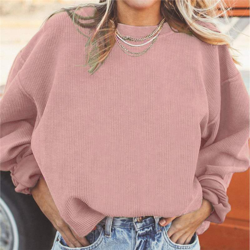 Kvinners Oversized Crewneck Sweatshirt