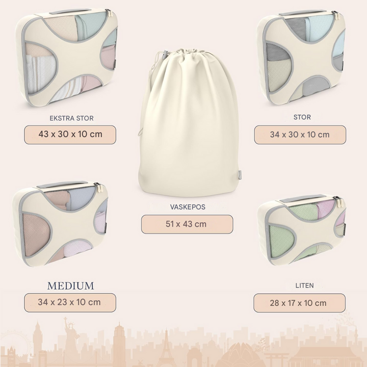 5-Delt Pakkekube Sett