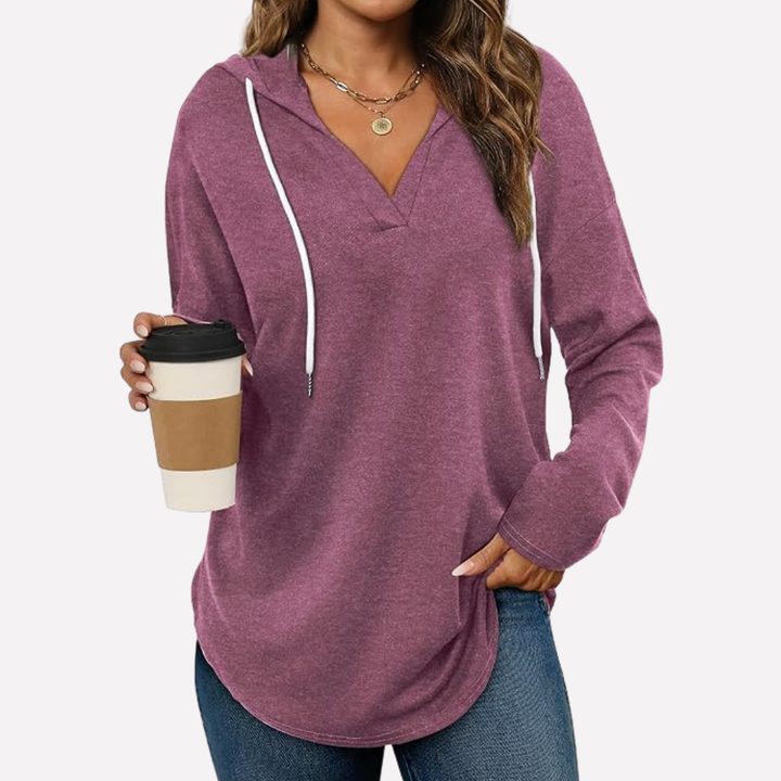 Kvinners Oversized Pullover Sweatshirt