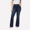 Kvinners Høyt Livet Straight Leg Jeans – Casual Cropped Stil