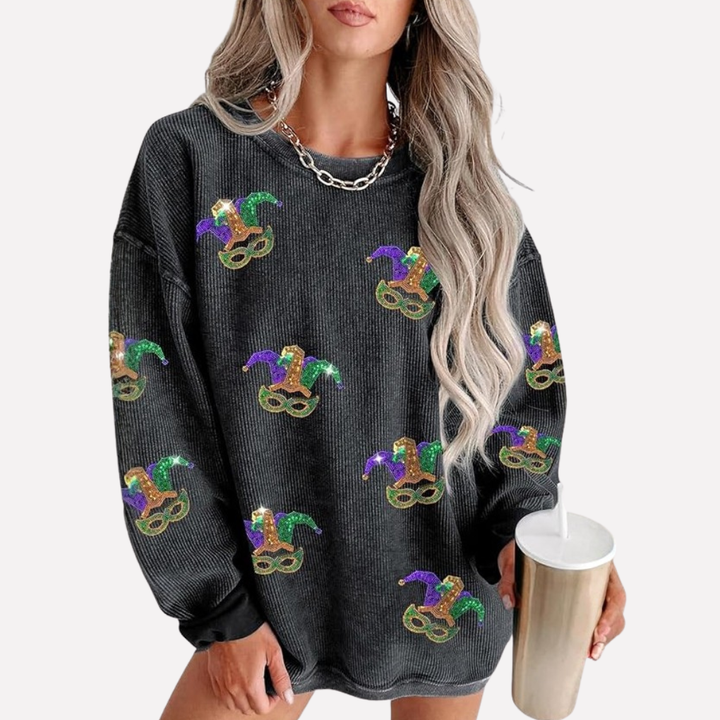 Kvinners Oversized Crewneck Sweatshirt