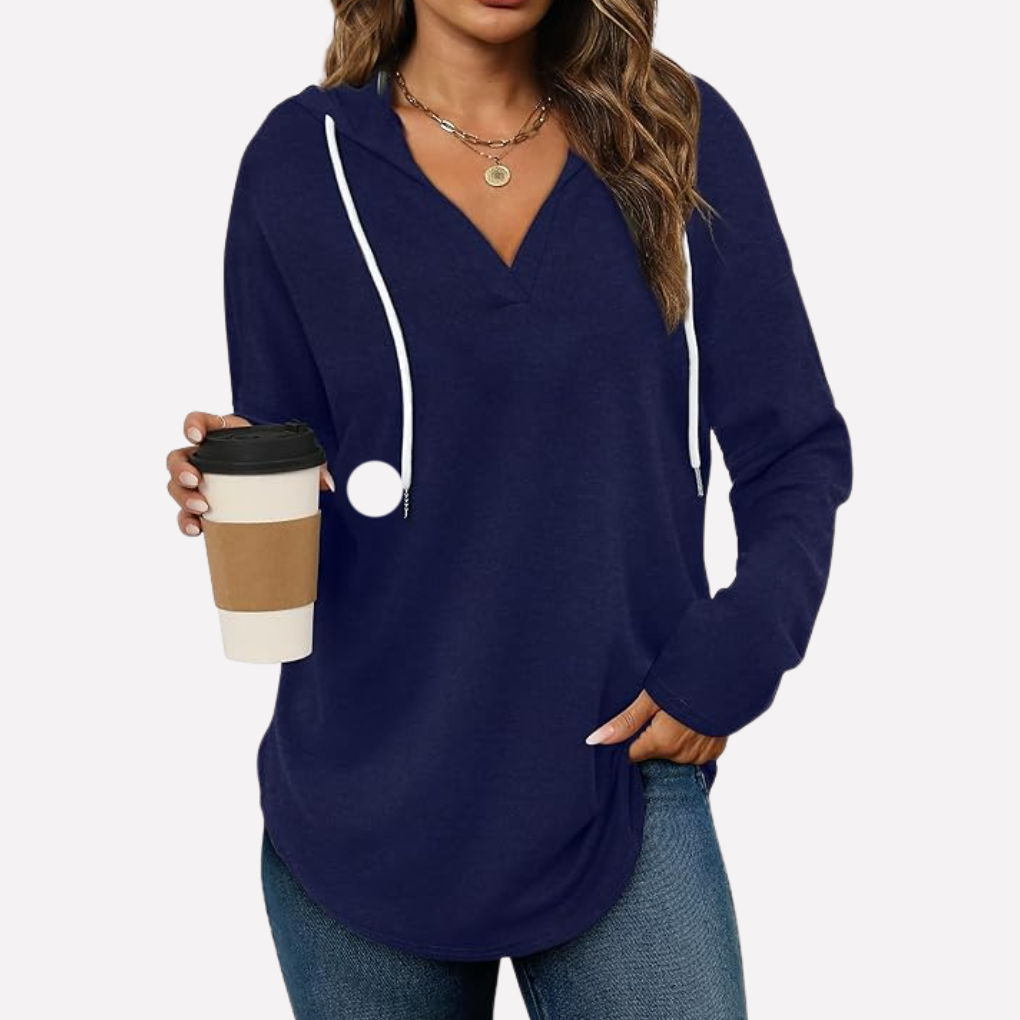 Kvinners Oversized Pullover Sweatshirt