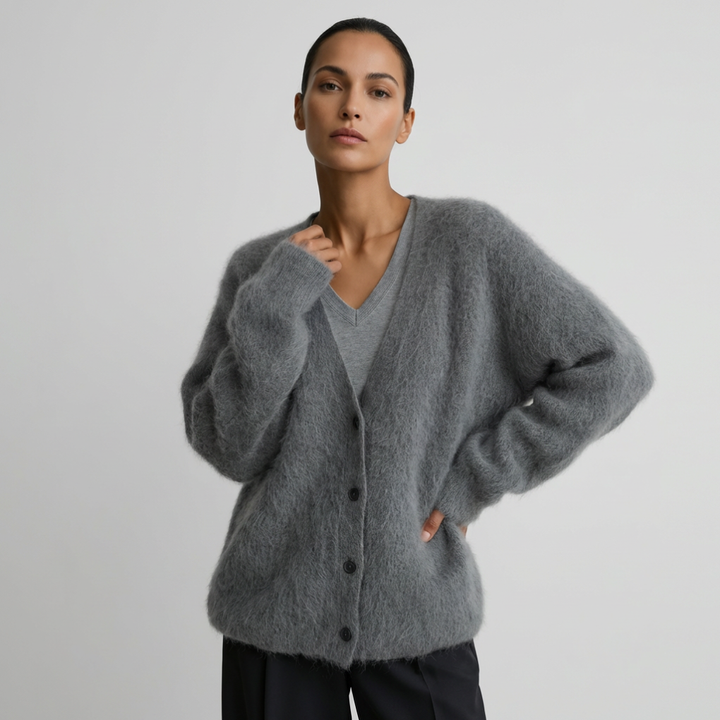 Luksuriøs kasjmircardigan for kvinner