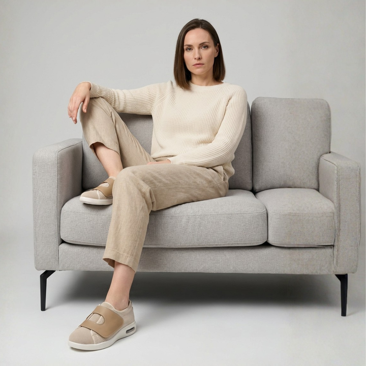 Brede diabetessko for hovne føtter