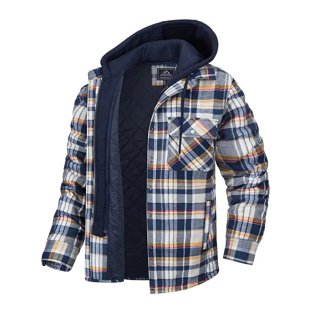 Checked jacket for men with timeless elegance