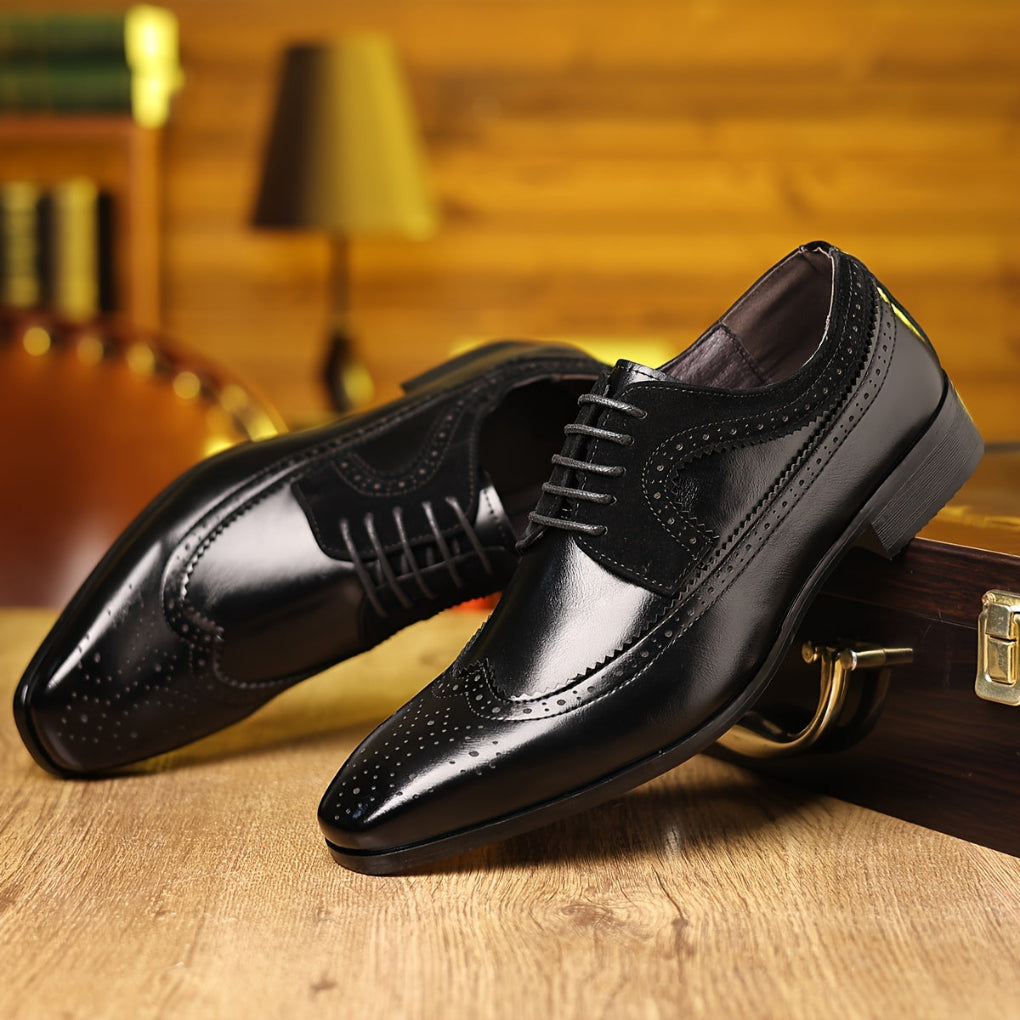 Elegant men's leather shoes for businesses