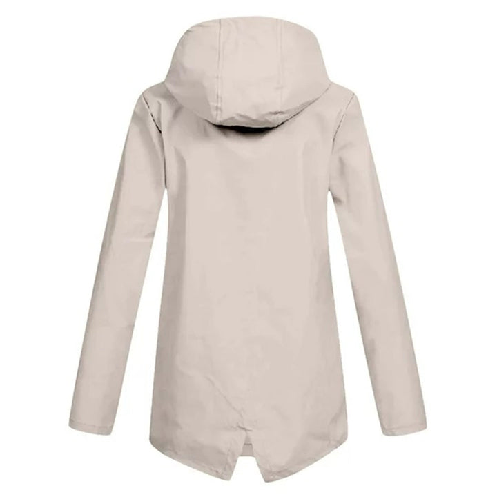 Water-repellent mid-layer jacket with zipper and hood