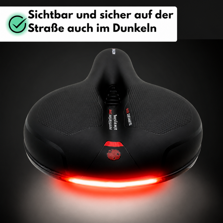 Sykkelsete | Ergonomisk komfort | Støtdempende design