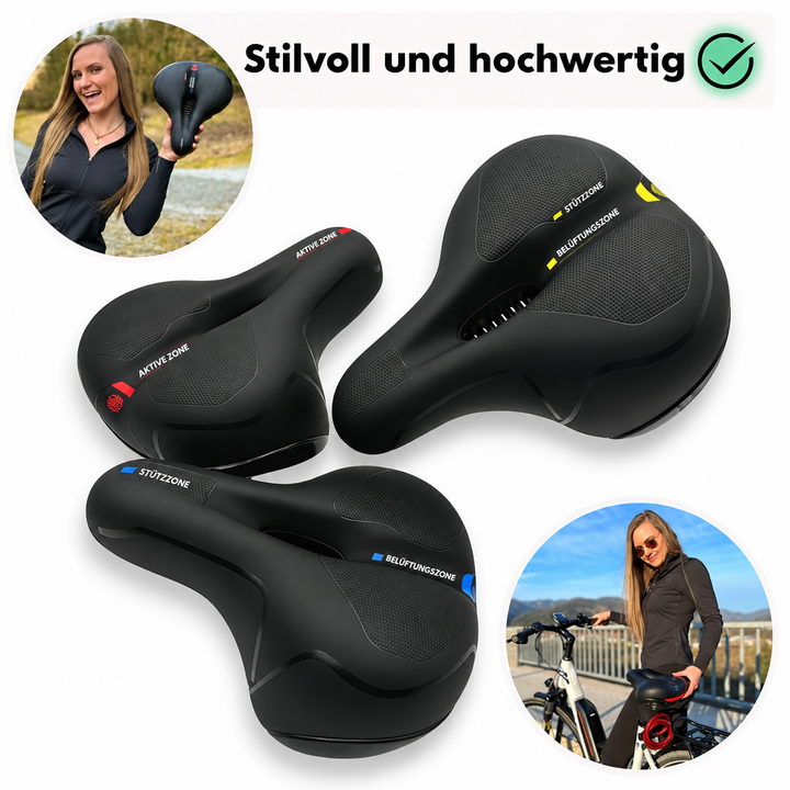 Sykkelsete | Ergonomisk komfort | Støtdempende design
