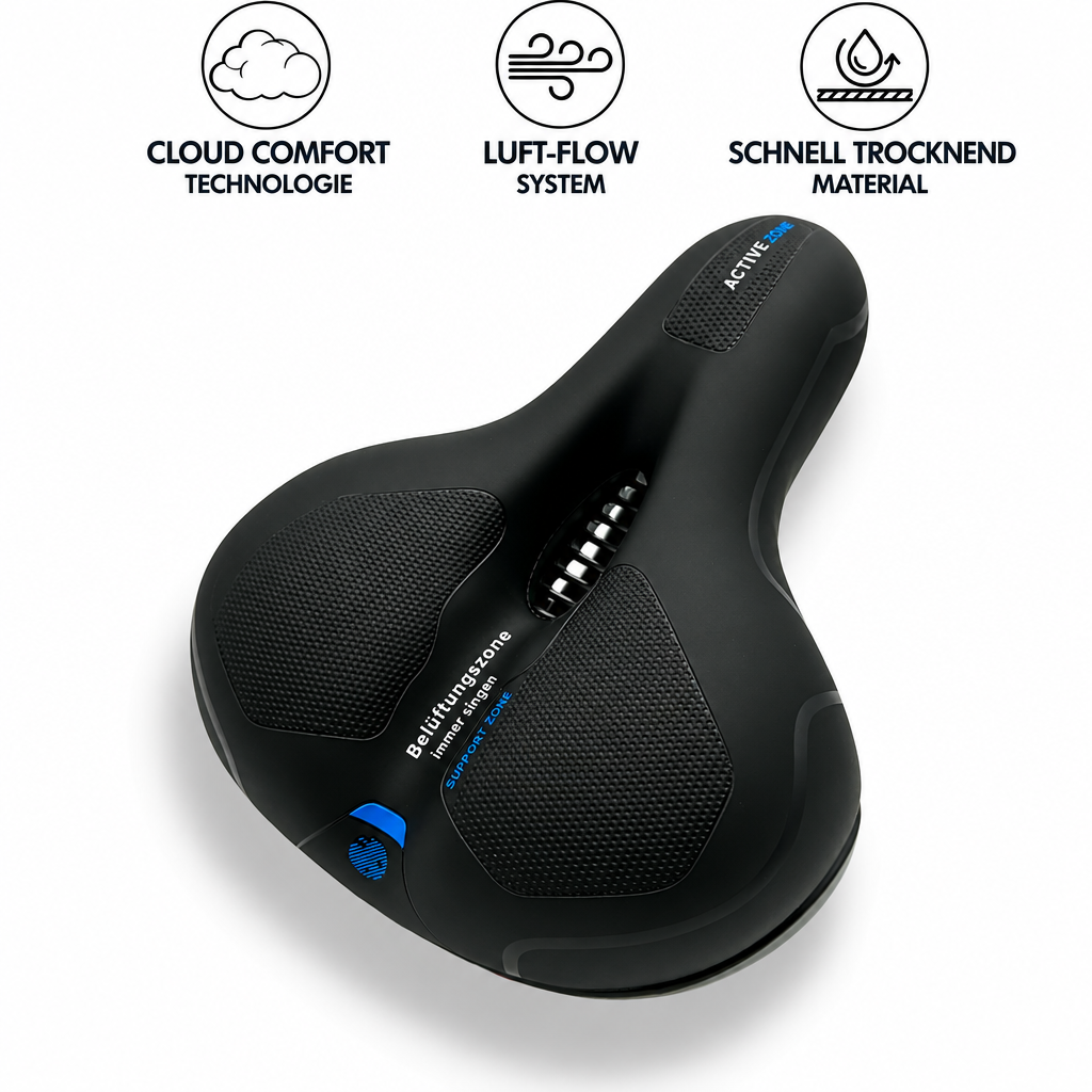 Sykkelsete | Ergonomisk komfort | Støtdempende design
