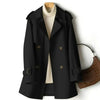 Classic double-breasted trench coat for women