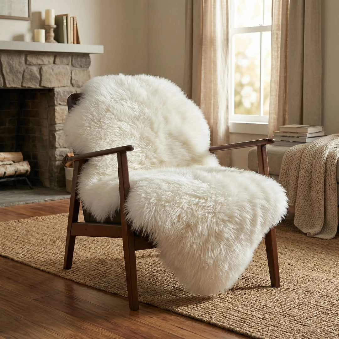 Myk lenestolpute i kunstpels – Furriva