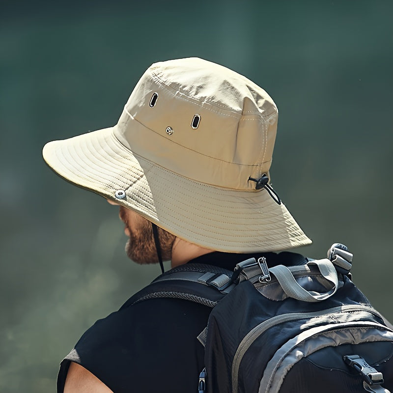 Solbeskyttende hatt for reise og turer