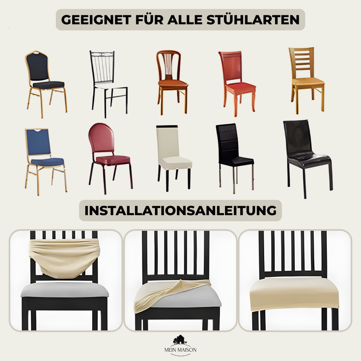 2+2 GRATIS | SilqueShield – Elegant Beskyttelse for Stolene i Møblene Dine!